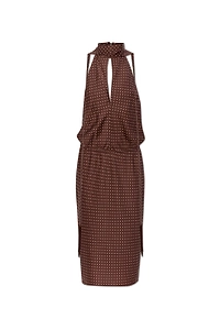 Posse Phoebe Polka-Dot Halterneck Dress