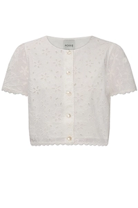 Posse Salma Broderie Cropped Top