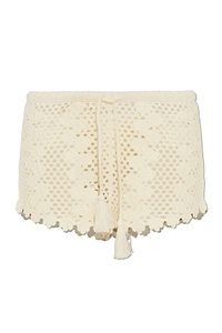 Posse Saskia Crochet Drawstring Shorts