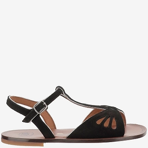 PÈPè Cutout Ankle-Strap Flat Sandals