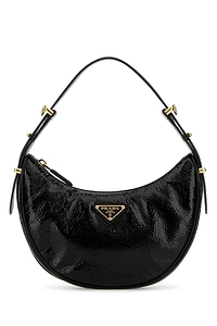 Prada Arqué Logo Plaque Shoulder Bag