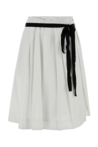 Prada Belted Midi Skirt