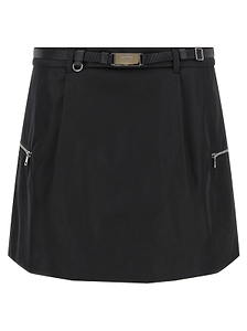 Prada Belted Mini Skirt