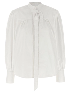 Prada Bow Detailed Long-Sleeved Shirt