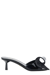 Prada Bow-Detailed Slip-On Sandals