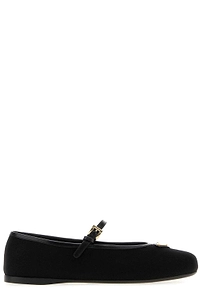 Prada Buckled Mary Jane Ballet Flats