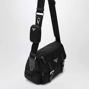 Prada Buckle Messenger Shoulder Bag