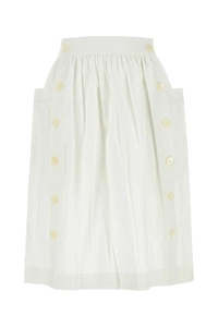 Prada Button-Detailed Skirt