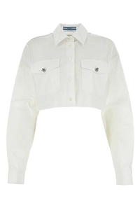 Prada Button-Up Cropped Shirt