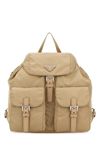 Prada Canvas Flap Backpack