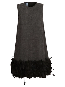 Prada Crewneck Sleeveless Dress