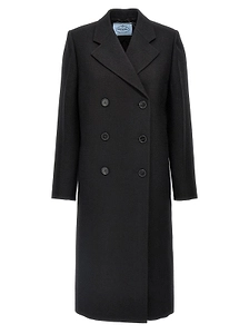 Prada Double-Breasted Long Sleeved Coat