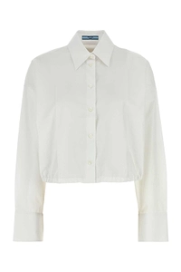 Prada Drawstring Poplin Shirt