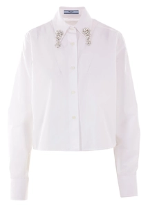 Prada Embellished Button-Up Shirt