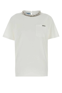 Prada Embellished Crewneck T-Shirt