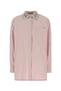 Prada Embellished Poplin Shirt