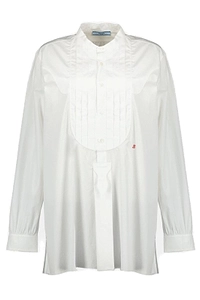 Prada Embroidered Long-Sleeved Shirt
