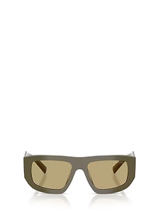 Prada Eyewear Triangle Logo Geometric Frame Sunglasses