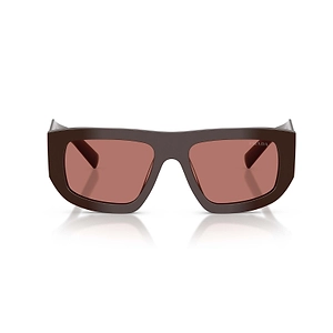 Prada Eyewear Triangle Logo Geometric Frame Sunglasses