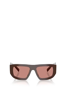 Prada Eyewear Triangle Logo Geometric Frame Sunglasses