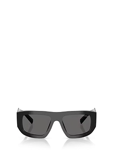 Prada Eyewear Triangle Logo Geometric Frame Sunglasses