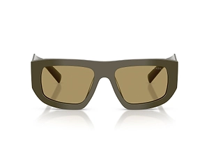 Prada Eyewear Triangle Logo Geometric Frame Sunglasses