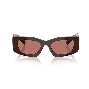 Prada Eyewear Triangular Logo Butterfly Frame Sunglasses