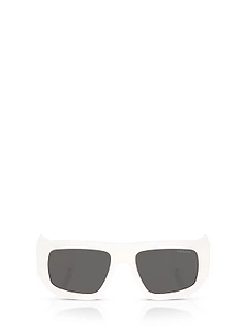 Prada Eyewear Triangle Logo Geometric Frame Sunglasses