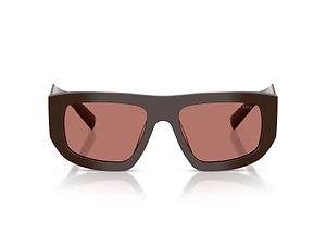 Prada Eyewear Triangle Logo Geometric Frame Sunglasses