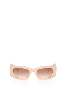 Prada Eyewear Triangular Logo Butterfly Frame Sunglasses