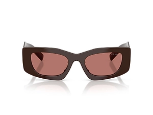 Prada Eyewear Triangular Logo Butterfly Frame Sunglasses
