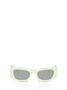 Prada Eyewear Triangular Logo Butterfly Frame Sunglasses