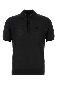 Prada Fine Knit Polo Shirt