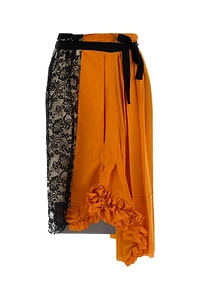 Prada Floral Lace Detailed Midi Skirt
