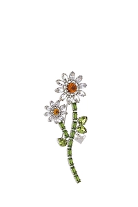 Prada Floral Embellished Brooch