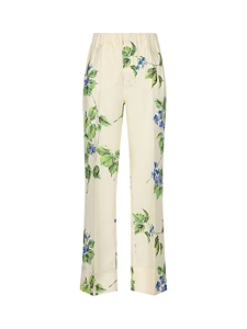 Prada Floral-Printed Elasticated Waistband Trousers