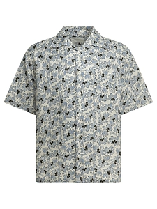 Prada Floral Printed Short Sleeved Shirt