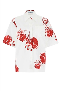 Prada Graphic Printed Short-Sleeved Shirt