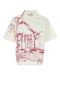 Prada Graphic Printed Short-Sleeved Shirt