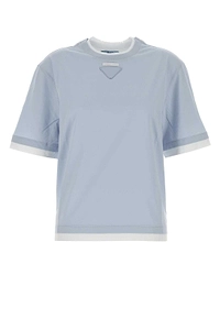 Prada Girocollo Trimmed Knitted Top
