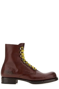 Prada Lace-Up Ankle Boots