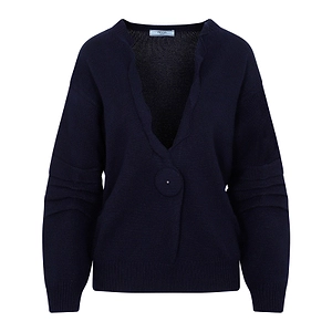 Prada Jumbo Buttoned Knit Cardigan