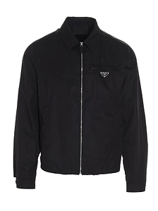 Prada Logo Patch Blouson Jacket