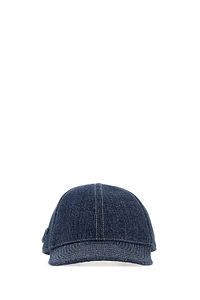 Prada Logo Denim Baseball Hat