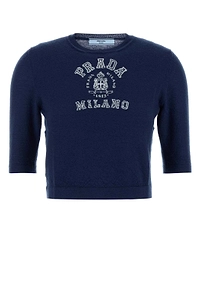 Prada Logo Detailed Crewneck Jumper
