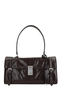 Prada Logo Detailed Foldover Top Medium Tote Bag