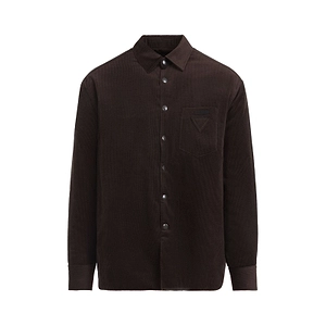 Prada Logo Detailed Long-Sleeved Shirt