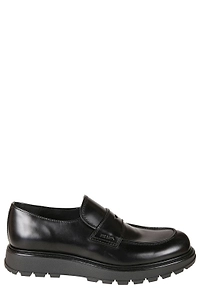Prada Logo-Detailed Slip-On Loafers