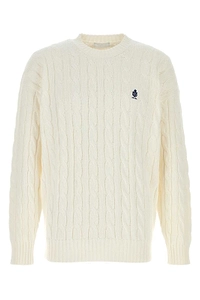 Prada Logo-Embroidered Crewneck Jumper
