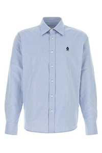 Prada Logo Embroidered Oxford Shirt
